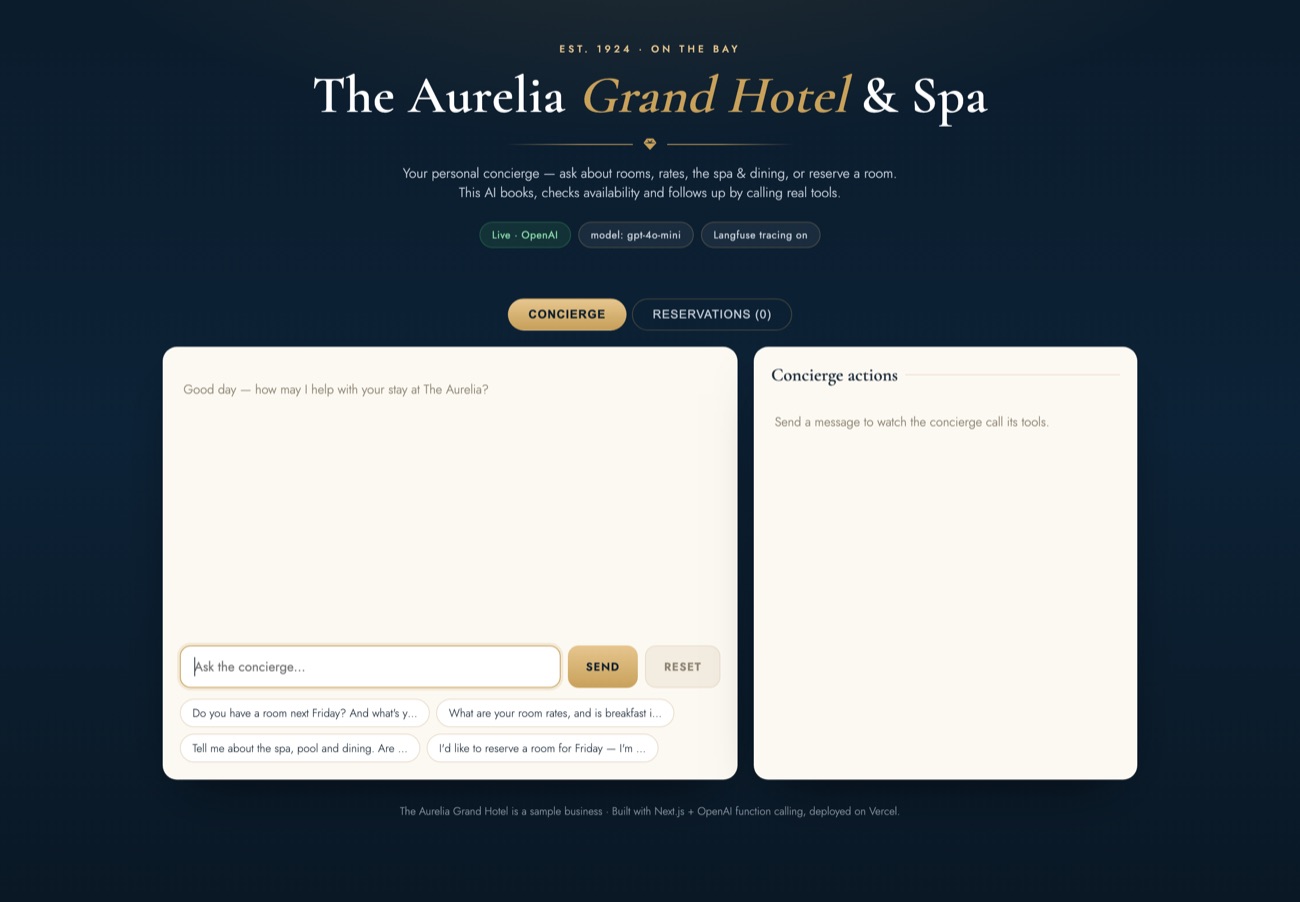 AI Hotel Concierge