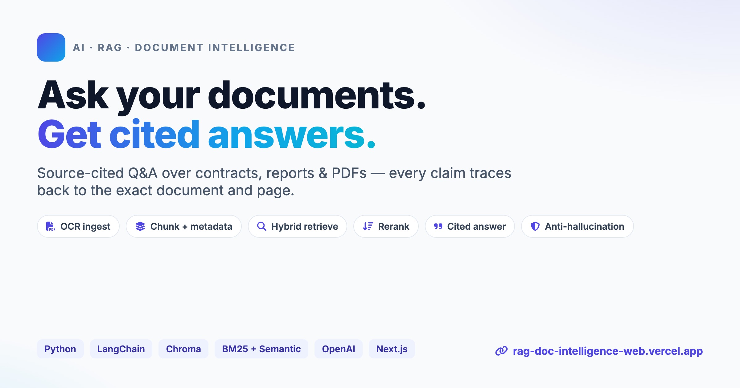 RAG Document Intelligence