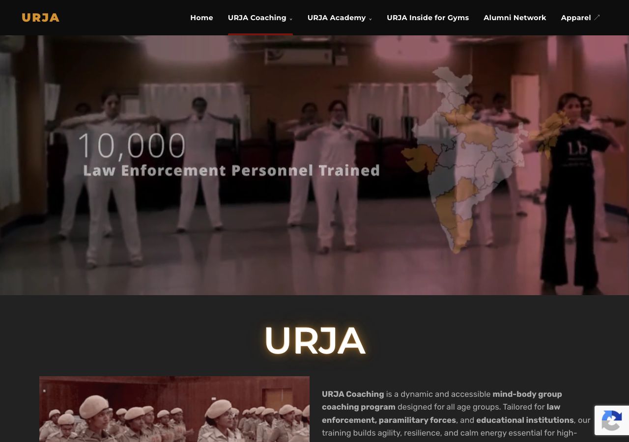 URJA / UF Academy health-coaching site